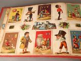 an open book with pictures of children on it