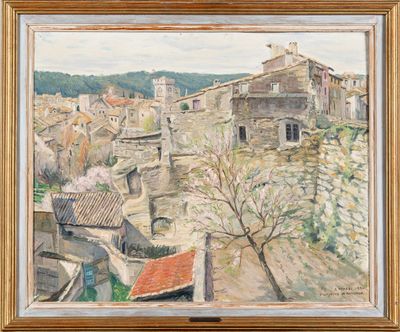 Albert HOREL (1876-1964) : Rue de la montée du fort, Villene…