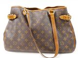 louis vuitton brown monogram canvas and leather shoulder bag