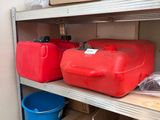 many containers and containers on the shelves in the room