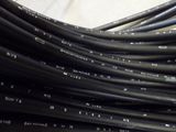 a lot of black wires that are on a table