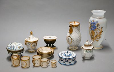 many different types of vases and bowls on the table