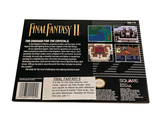 the back cover of the game final fantasy ii is shown