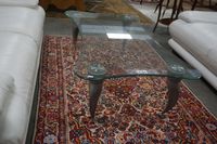 table basse design avec plateau en verre - sur 4 pieds en al… (photo 2)