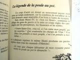 un livre ouvert avec l'image d'un cheval dessus