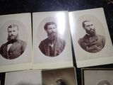 several old black and white photos of men in suits and ties
