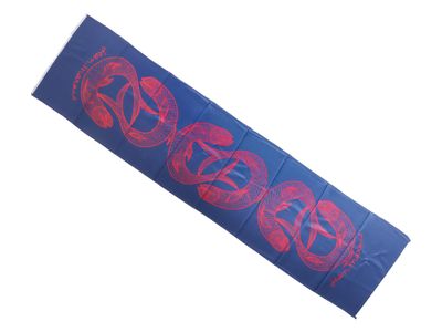 Jean MARAIS (1913-1998) Poisson rouge fond bleu Foulard en s…