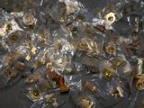 a lot of small pieces of plastic on the table