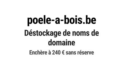 Nom de domaine poele-a-bois.be.