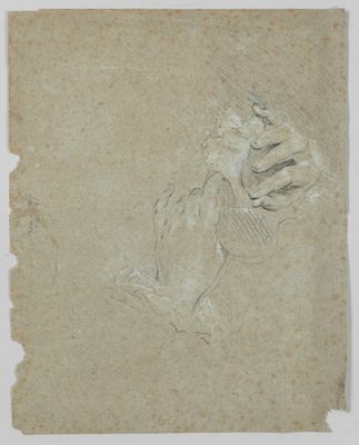 une image représentant un dessin d'une main tenant un oiseau sur une feuille de papier