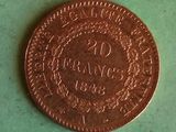 a penny is shown on a green surface