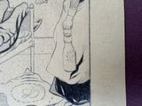 a drawing of a man holding a tennis racquet in his hand