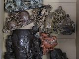 une boîte contenant différents types de sculptures