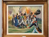 une photo d'un tableau représentant un groupe de soldats