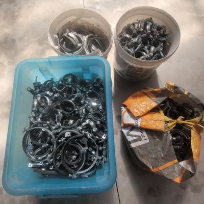 many different types of nuts in a container on the table