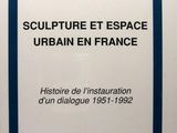 the cover of the book sculpture et espace urban en france