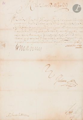 SAVOIE. CHARLES-EMMANUEL II (1634-1675) duc de Savoie. L.S.,…