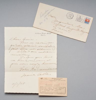 two envelopes and a letter signed by the president of the united states