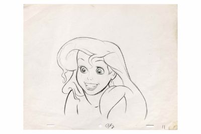 un dessin d'Ariel, tiré du film « La Petite Sirène »