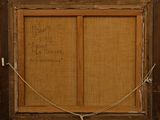 an old wooden frame with a message written on it