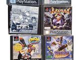 a lot of video games on display on the table