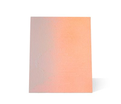 an orange and pink ombre paper on a white background