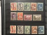 a picture of a picture of a collection of stamps on display