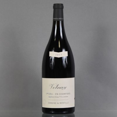 a bottle of wine that is sitting on a table