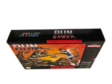 a box with a picture of a man riding a motorcycle