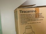 a cardboard box with a picture of a building inside of it