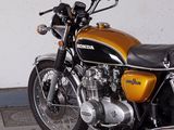 a motorcycle that is parked in a garage