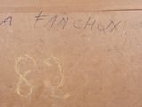 a cardboard box with a drawing of a teddy bear on it