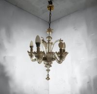 Murano, XXème siècle, petit lustre en verre à cinq feu, H. (photo 2)