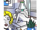 Roy Brillat, « Femme au lit avec un chat », 1989