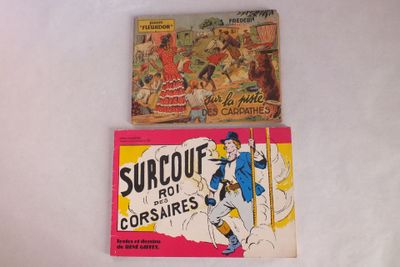 Deux livres pour enfants sont posés sur une surface blanche