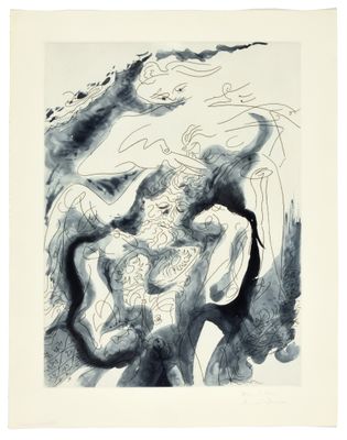 an image of a black and white drawing of a man and a woman