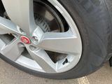 a close up of a tire on a car ' s rim