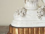 a figurine sitting on top of a marble table