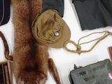 a lot of items that are laying out on the table