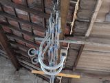a street light that is hanging from the ceiling