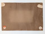 a picture of a picture of a brown paper with clouds on it