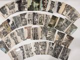 de nombreuses cartes postales anciennes sur un fond blanc