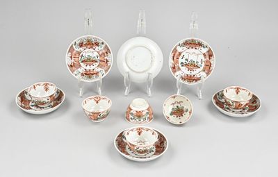 an image of a group of porcelain dishes and cups and saucers
