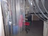 a picture of a room that has a lot of plastic covering it