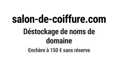 Nom de domaine salon-de-coiffure.