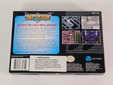 the back cover of a nintendo game box with a video game on it