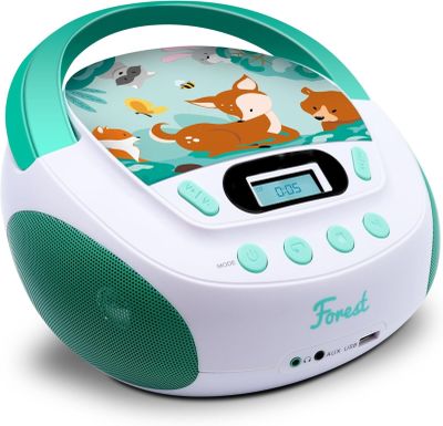an image of a radio with a picture of animals on it