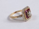 an antique ruby and diamond ring