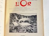 a book with a picture of a mountain in it