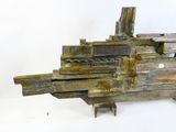 a piece of wood that is sitting on top of a table